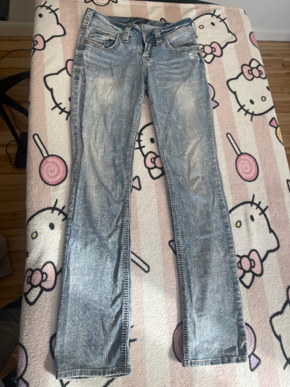 Silver jeans